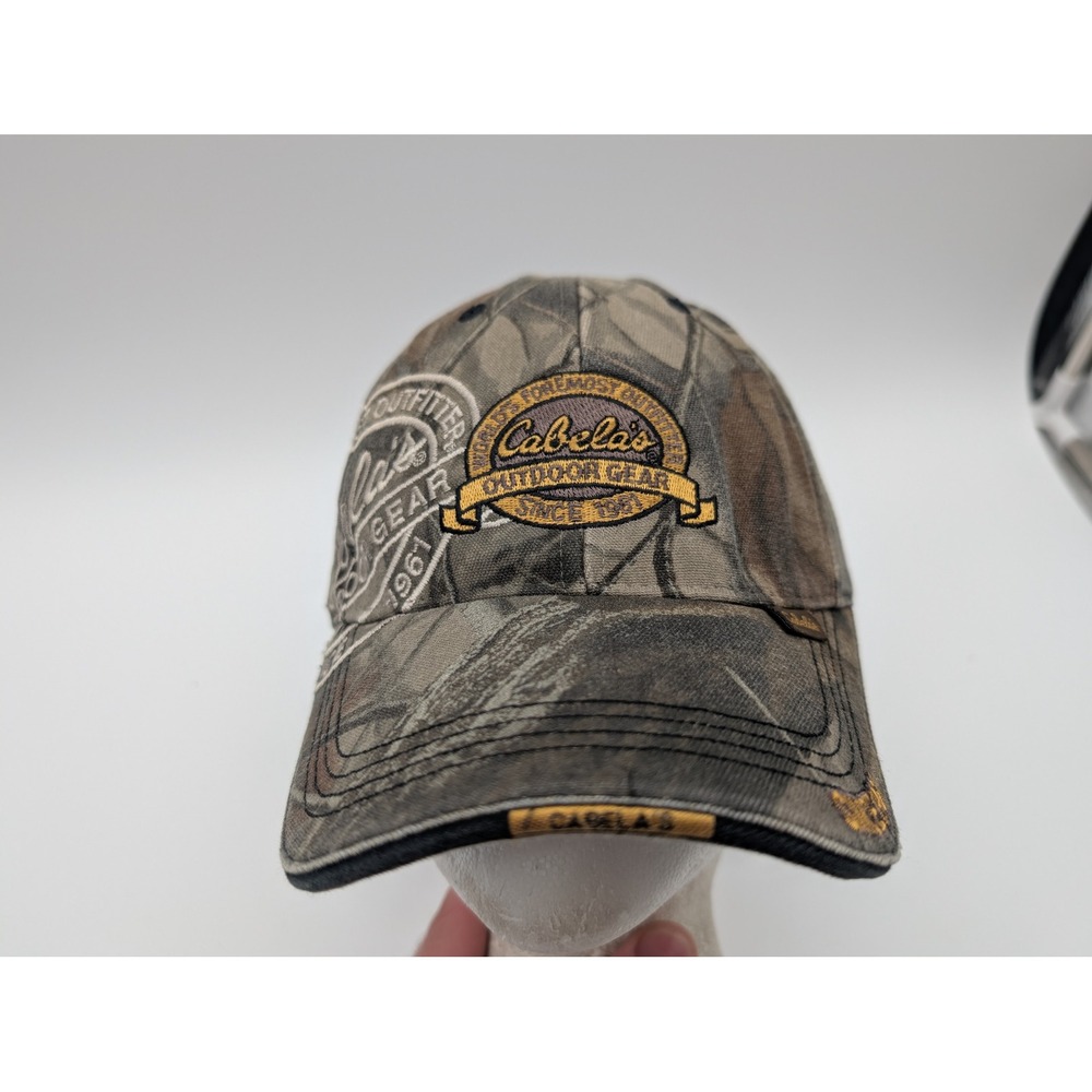 Cabelas Outdoor Gear Camo Baseball Cap Adjustable Hat Since 1961 Brown Green